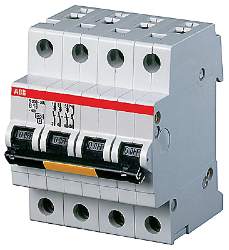   ABB S203P NA - 3P+N - 6A -  K - 25kA - 4M - 400