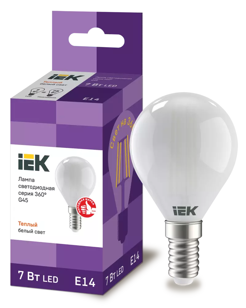  LED G45  . 7 230 3000 E14  360 IEK