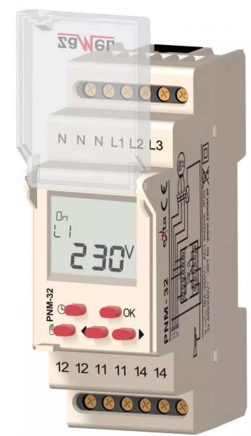   3 10  . 100/290VAC (Umin/Umax) IP20  DIN 