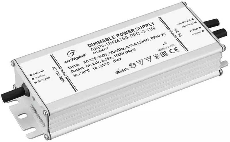   ARPV-UH24150-PFC-0-10V (24V, 6.3A, 150W)