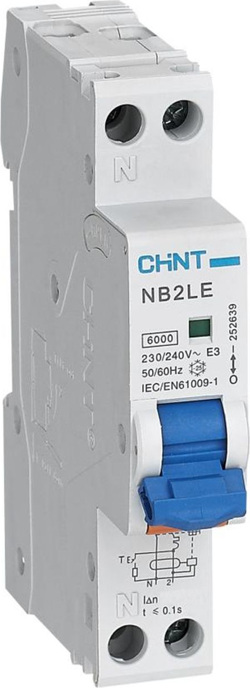   () Chint NB2LE - 1P+N - 16A - AC - 30mA -  C - 6kA