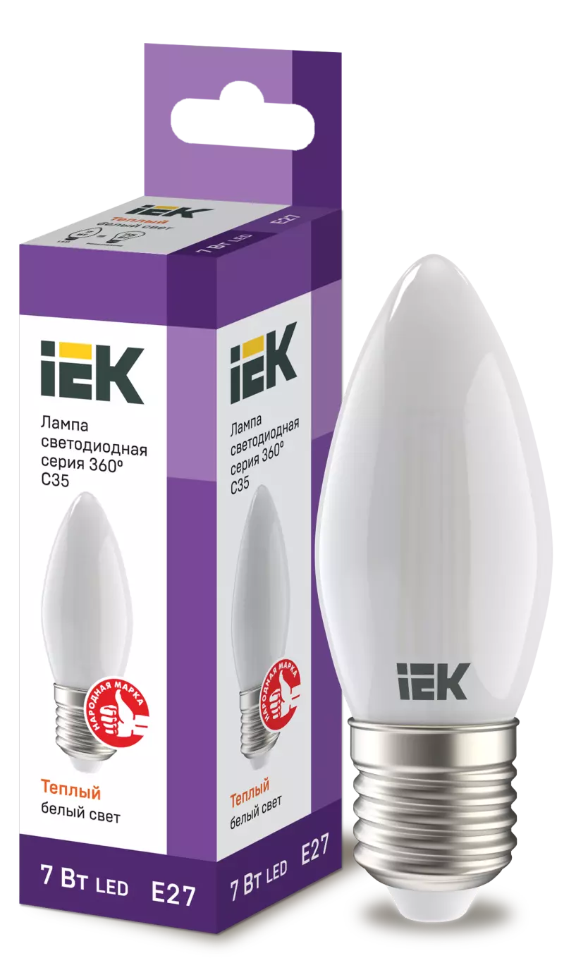  LED C35  . 7 230 3000 E27  360 IEK