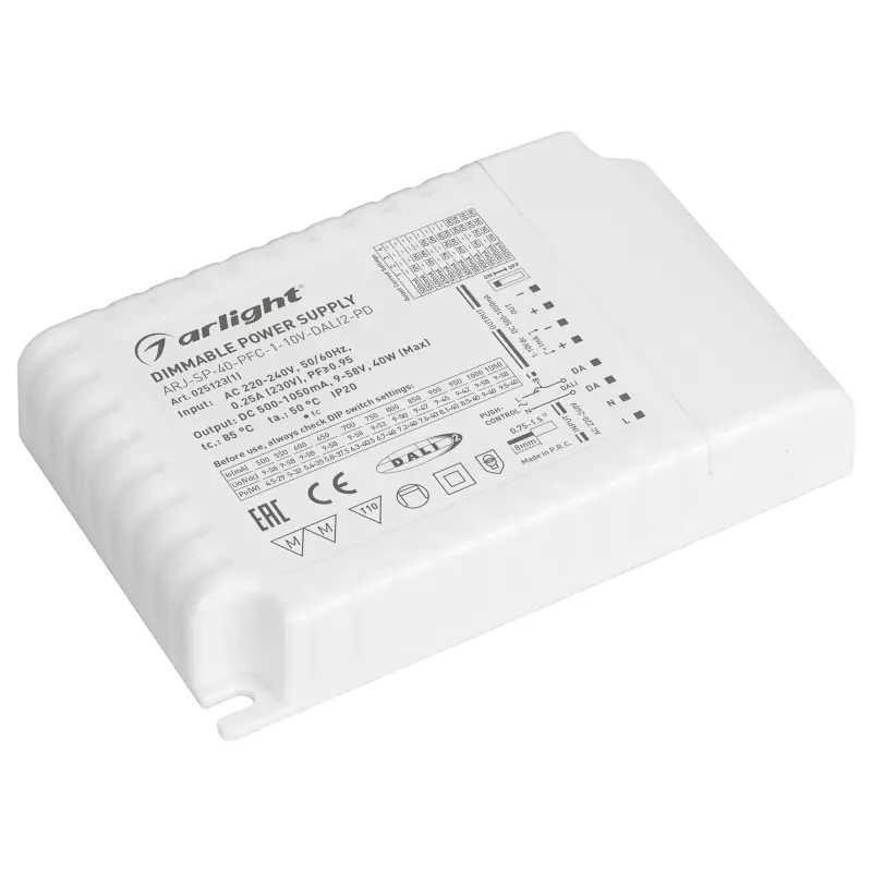   ARJ-SP-40-PFC-1-10V-DALI2-PD (40W, 500-1050mA) (Arlight, IP20 , 5 )