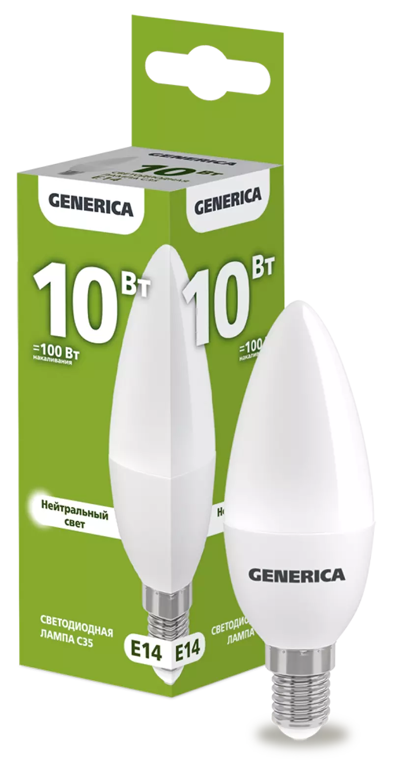  LED C35  10 230 4000 E14 GENERICA