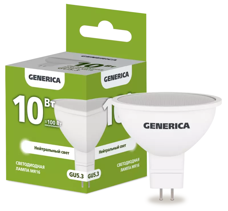  LED MR16  10 230 4000 GU5.3 GENERICA