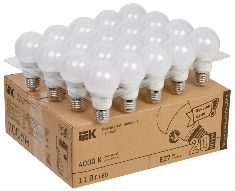  LED A60  11 230 4000 E27 (20/) IEK