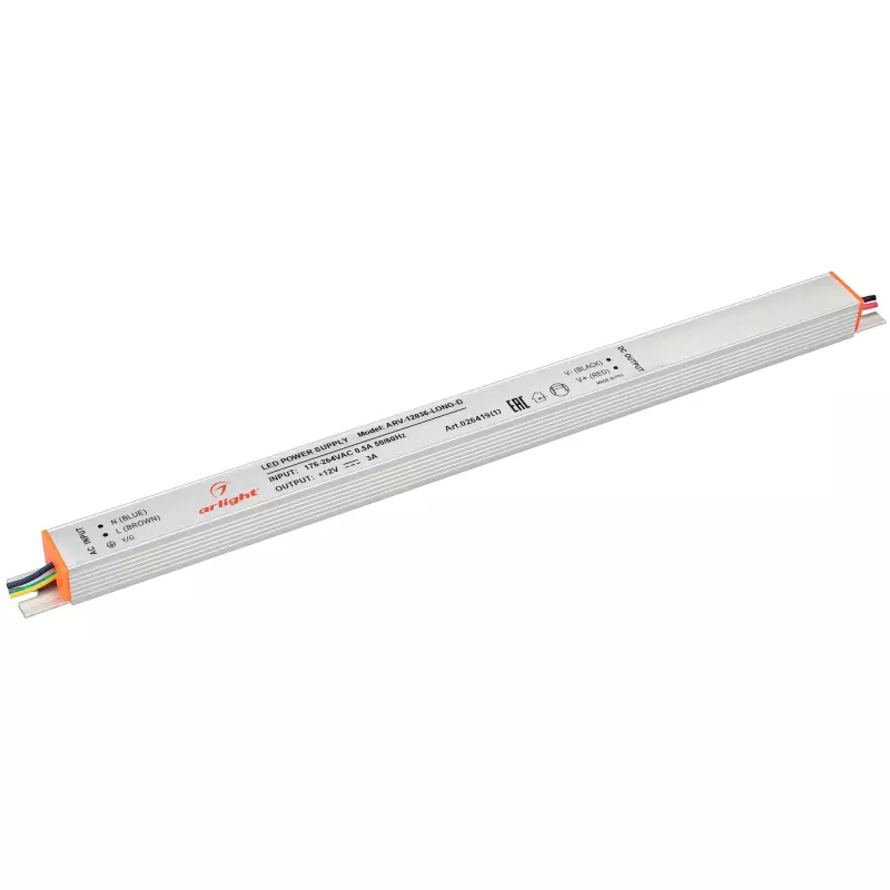   ARV-12036-LONG-D (12V, 3A, 36W)