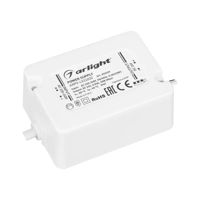   ARPV-LV24020 (24V, 0.83A, 20W) (Arlight, IP67 , 3 )