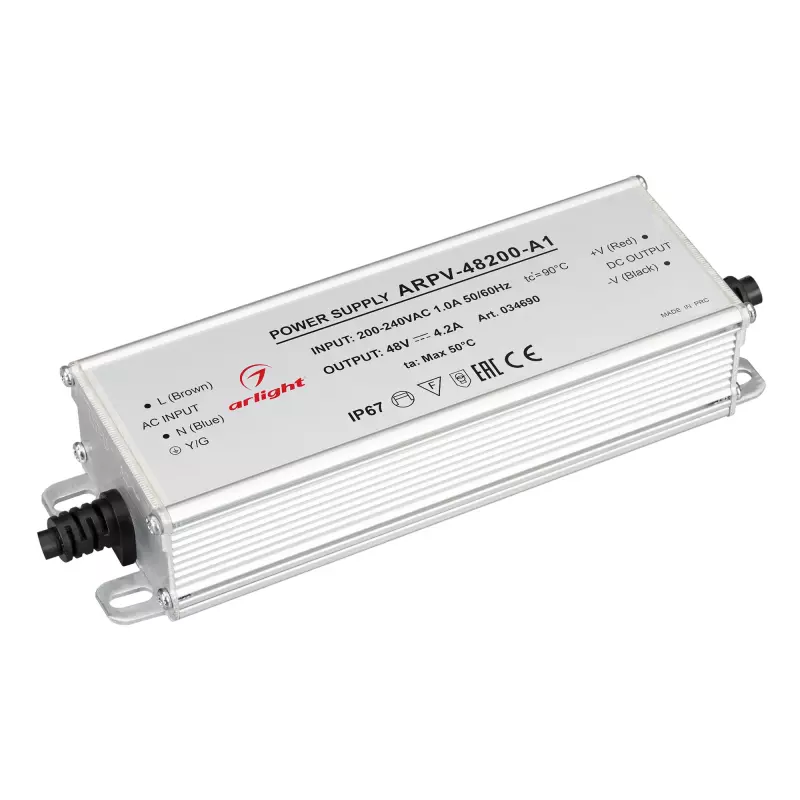   ARPV-48200-A1 (48V, 4.2A, 200W) (Arlight, IP67 , 3 )