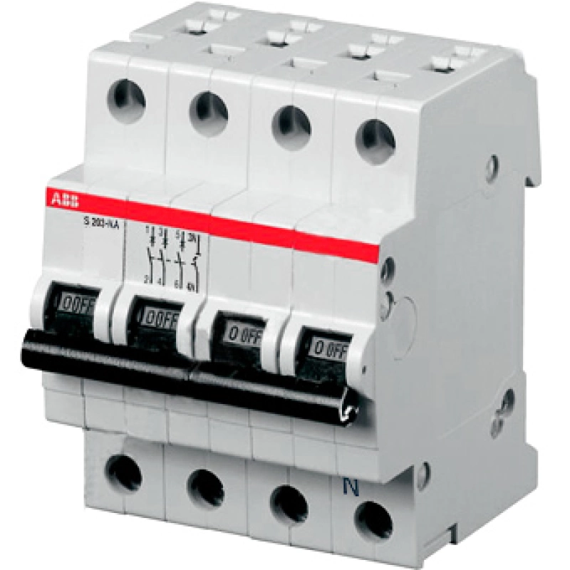   ABB S203 NA - 3P+N - 6A -  Z - 10kA - 4M - 400