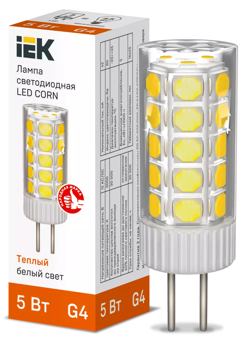  LED CORN  5 12 3000  G4 IEK