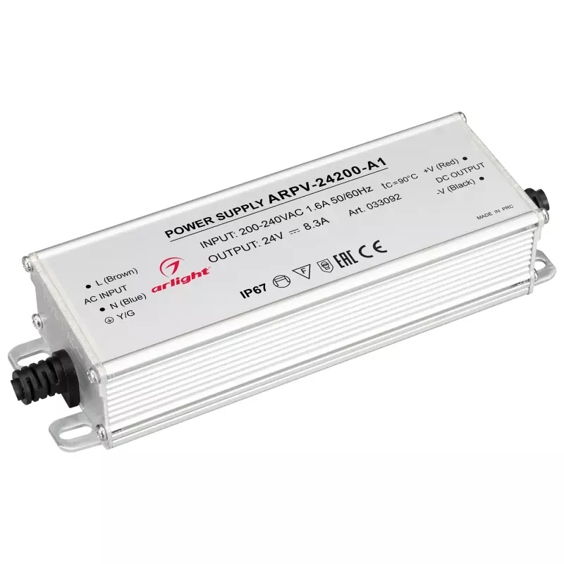   ARPV-24200-A1 (24V, 8.3A, 200W) (Arlight, IP67 , 3 )