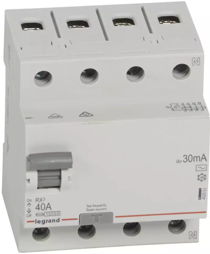    (/) Legrand RX3 - 4P - 40A - AC - 30mA