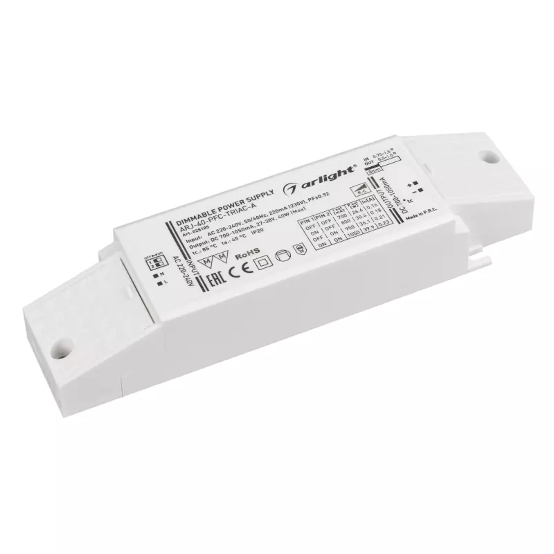   ARJ-40-PFC-TRIAC-A (40W, 700-1050mA)