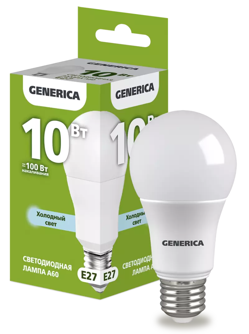  LED A60  10 230 6500 E27 GENERICA