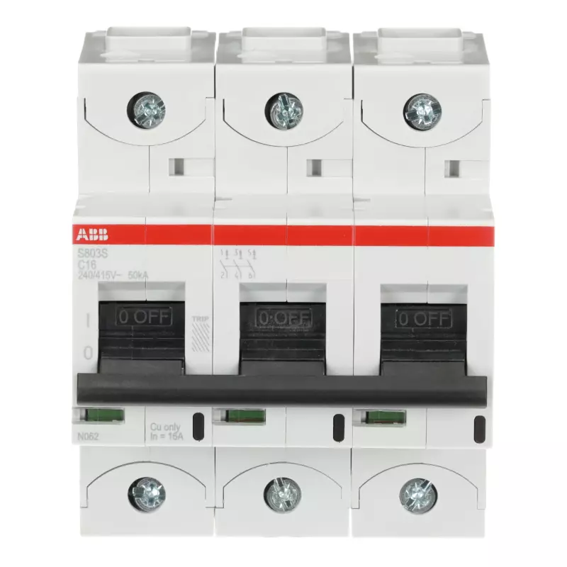   ABB S803S - 3P - 16A - C - 50kA - 3M - 400