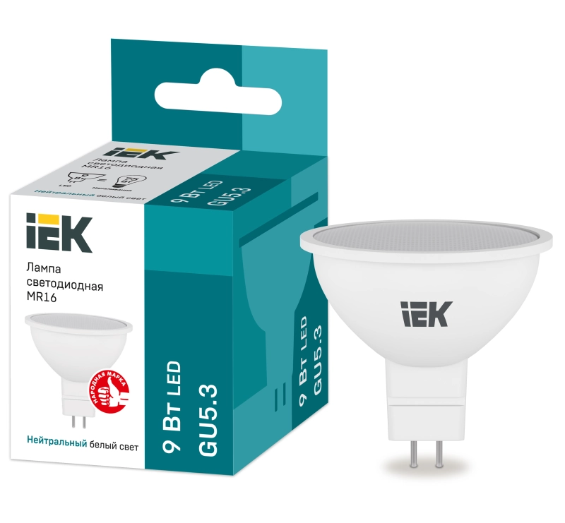  LED MR16  9 230 4000 GU5.3 IEK