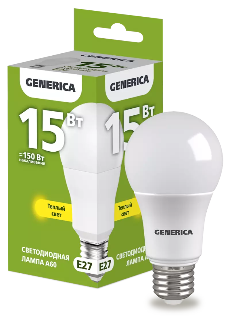  LED A60  15 230 3000 E27 GENERICA