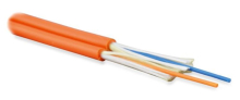 Hyperline FO-D3-IN-50-2-HFLTx-OR  - 50/125 (OM2) , 2 , duplex, zip-cord,    (tight buffer) 3.0 ,   , HFLTx, 40C  +70C, 