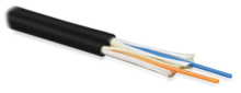 Hyperline FO-D2-IN-504-2-LSZH-BK  - 50/125 (OM4) , 2 , duplex, zip-cord,    (tight buffer) 2.0 ,   , LSZH, ()-HF, 40C  +70C, 