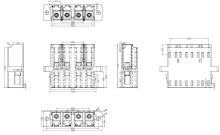 Hyperline FA-P11Z-QLC/QLC-N/WH-BG    LC-LC, MM, quadro, 4 ,  , ,  