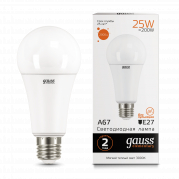  Gauss LED Elementary A67 25W E27 2700K 1/10/50