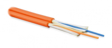 Hyperline FO-D2-IN-50-2-HFLTx-OR  - 50/125 (OM2) , 2 , duplex, zip-cord,    (tight buffer), 2.0 ,   , HFLTx, 40C  +70C, 