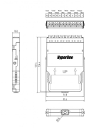 Hyperline PPTR-CSS-1-6xDLC-MM/BG-BL      , 6   LC/PC,  ,     MPO,   ,  / 