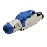 Hyperline PLUE-8P8C-S-C8-SH-BL    RJ-45 (8P8C)   ,   , toolless,  8, ,  , , IDC