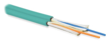 Hyperline FO-D3-IN-503-2-HFLTx-AQ  - 50/125 (OM3) , 2 , duplex, zip-cord,    (tight buffer) 3.0 ,   , HFLTx, 40C  +70C, 