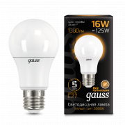  Gauss LED A60 16W E27 3000K 1/10/50