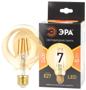    F-LED G95-7W-824-E27 gold E27 / 27 7      