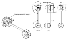 Hyperline KJ-IE-8P8C-C6-180-SH-F-BK   Keystone Jack RJ-45 (8P8C), IP67,  6,   , ,  (SH)