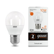  Gauss LED Elementary Globe 10W E27 3000K 1/10/100