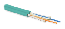 Hyperline FO-D2-IN-503-2-LSZH-AQ  - 50/125 (OM3) , 2 , duplex, zip-cord,    (tight buffer) 2.0 ,   , LSZH, 