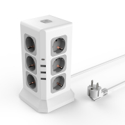  Tower Extended 12 Euro 16A, 4 USB 3A+C   5/3.4,  2,0 RocketSocket,  -