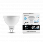  Gauss LED Elementary MR16 GU5.3 9W 6500K 1/10/100