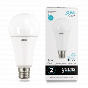  Gauss LED Elementary A67 30W E27 4100K 1/10/50