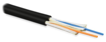 Hyperline FO-D3-IN-504-2-LSZH-BK  - 50/125 (OM4) , 2 , duplex, zip-cord,    (tight buffer) 3.0 ,   , LSZH, ()-HF, 40C  +70C, 