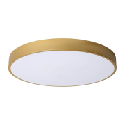 Lucide UNAR Flush   ? 50 cm LED Dim. 1x36W 2700K 3 StepDim Matt Gold / Brass