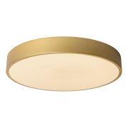 Lucide UNAR Flush   ? 39,5 cm LED Dim. 1x24W 2700K 3 StepDim Matt Gold / Brass