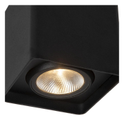 Lucide LEEDS Flush   Outdoor LED 1x9W 2700K IP54 Black