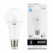  Gauss LED Elementary A67 25W E27 6500K 1/10/50