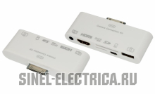 AV  6  1  iPhone 4/4S  HDMI, USB, microSD, SD, 3.5 , microUSB