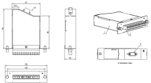 Hyperline FO-CSS-W120H32-9-1MTPM-12LC-BL -  MTP (), 120x32 , 12LC  ( ), 12 , OS2, 10Gig