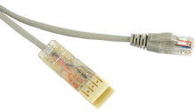 Hyperline PC-110-RJ45-2P-CX-1M-LSZH-GY - 110 -RJ45, 2 , Ethernet, LSZH, 1 , 