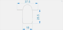  Deko-Light End Cap R-ET-03-10 Set 2 pcs