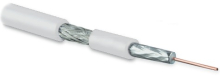 Hyperline COAX-SAT703N-WH-500   SAT703N, 75 ,  - 17 AWG (1.13 mm, ,solid),  - + ( , 45%),  PVC,  ( 500 )