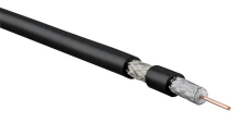 Hyperline COAX-RG6-CU-100   RG-6, 75  (, SAT, CATV),  - 1.00  (, solid),  - +( , 48%)+,  PVC (+75 C - -20 C) ( 100 )