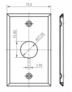 Hyperline FP-IE-U-1-SL    1-  , IP67,  